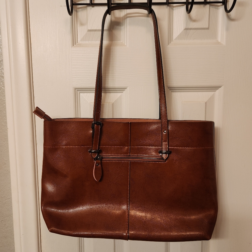 S-zone cow leather bag
